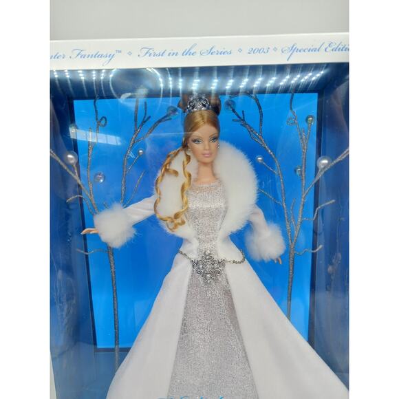 2003 Holiday Visions Barbie Winter Fantasy First in Series B2519 Mattel Doll NIB - Picture 1 of 9